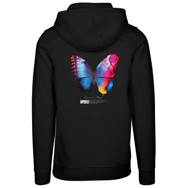 Mister Tee Become The Change Butterfly 2.0 Hættetrøje Sort M Mand