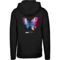 Miniatyrbillede 2 af 6: Mister Tee Become The Change Butterfly 2.0 Hættetrøje Sort M Mand