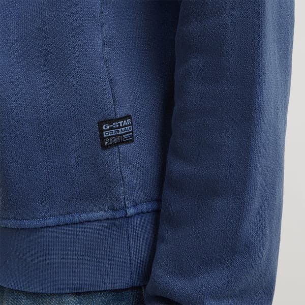 G-star Destroyed G Logo Washed Sweatshirt Blå M Mand