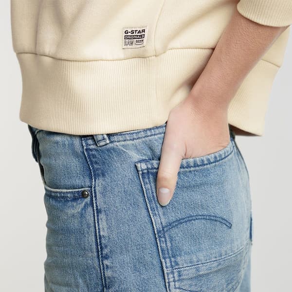 G-star Old Skool Logo Loose Huvtröja Beige M Kvinna