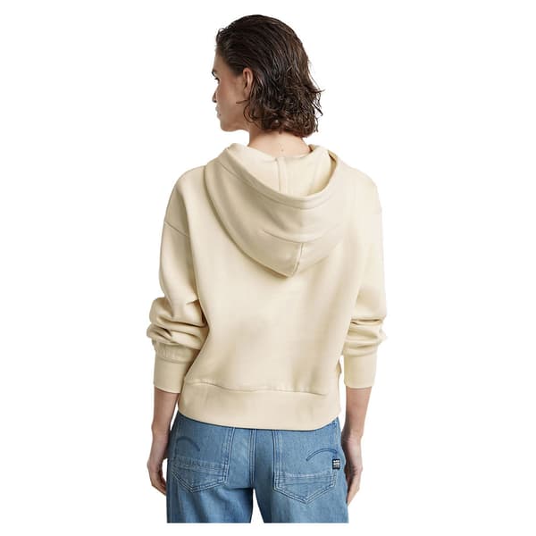 G-star Old Skool Logo Loose Huvtröja Beige M Kvinna