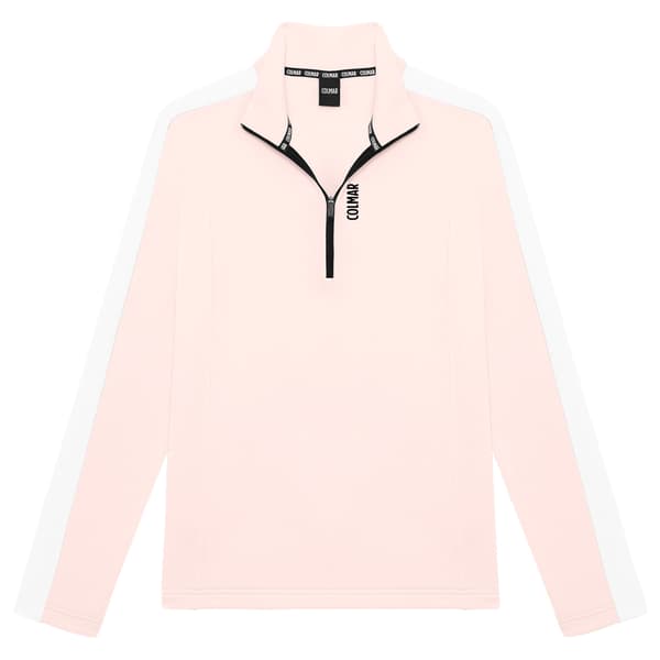 Colmar Linear Halv Lynlås Sweatshirt Rosa XL Kvinde
