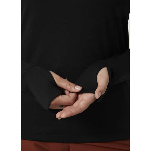 Helly Hansen Lifa Tech Lite Sweatshirt Sort M Kvinde
