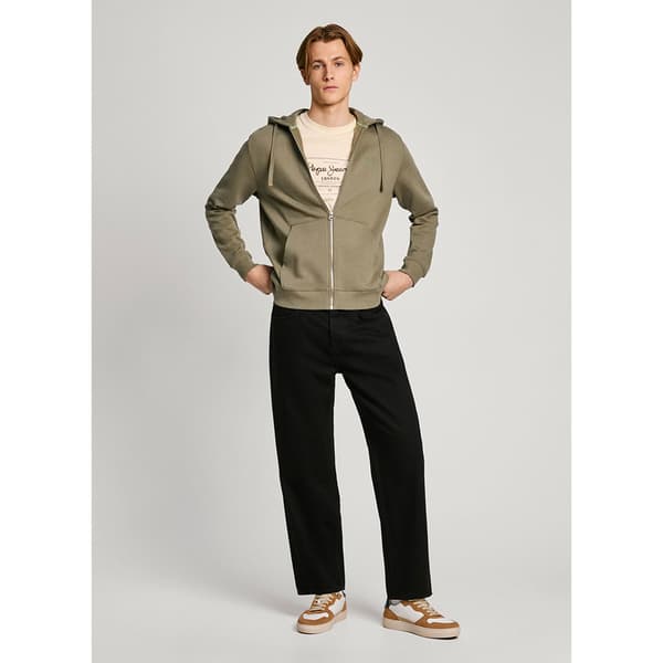 Pepe Jeans New Joe Sweatshirt Med Dragkedja Grönt S Man