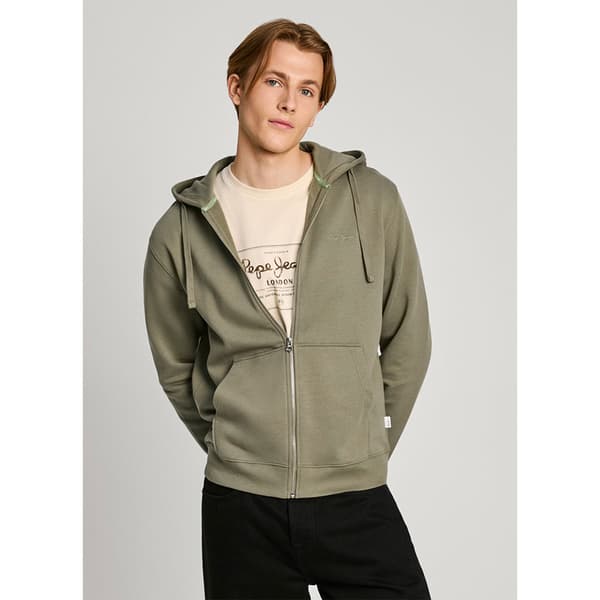 Pepe Jeans New Joe Sweatshirt Med Dragkedja Grönt S Man