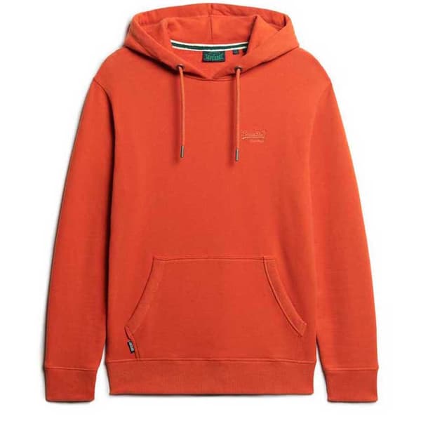 Superdry Essential Logo Huvtröja Orange M Man
