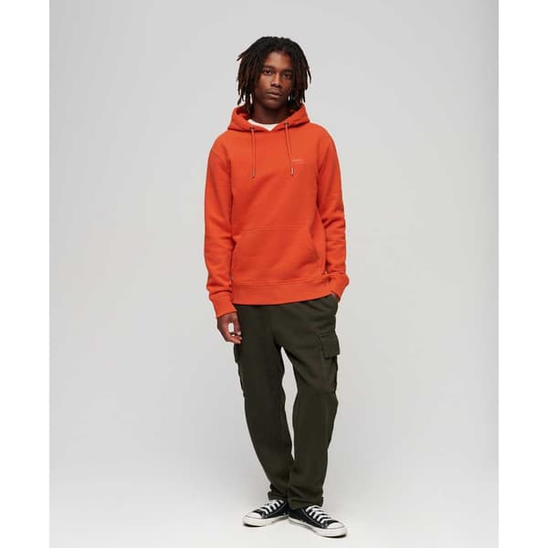 Superdry Essential Logo Huvtröja Orange M Man