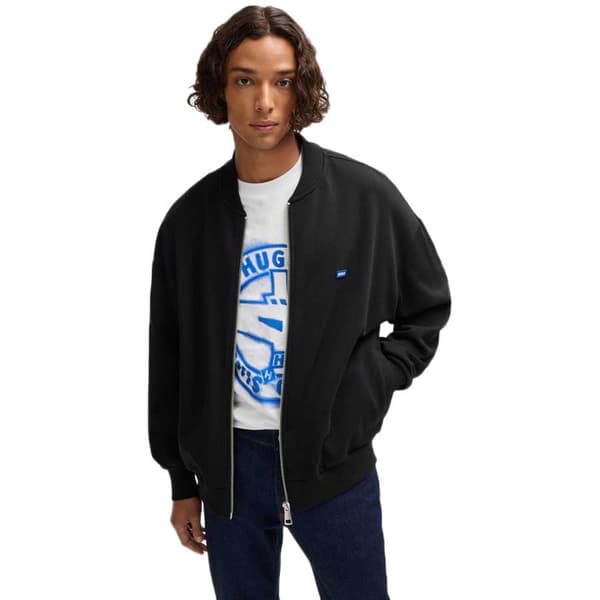 Hugo Narane Sweatshirt Med Lynlås Sort L Mand