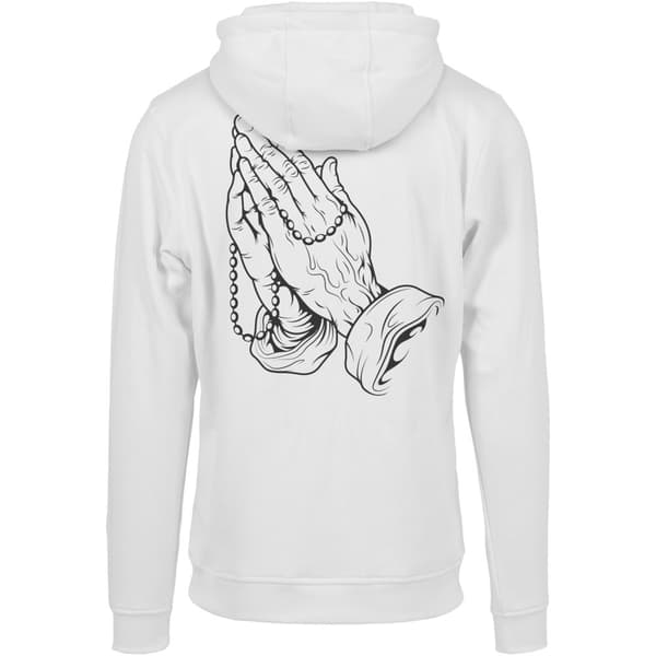 Mister Tee Pray Hands Huppari Valkoinen L Mies