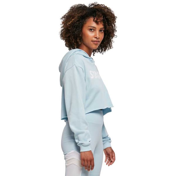 Starter Black Label Cropped Hættetrøje Blå XL Kvinde