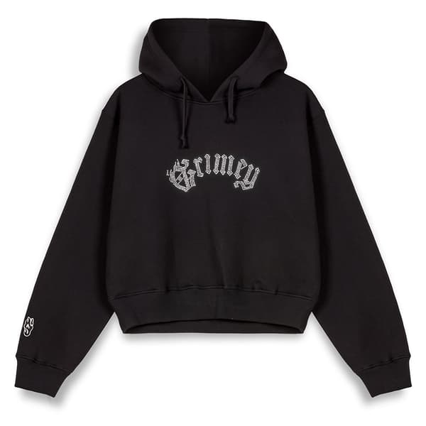 Grimey Saoirse Cropped Huvtröja Svart M Kvinna