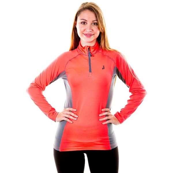 Joluvi Turf T-shirt Med Lange ærmer Rød,Grå L Kvinde