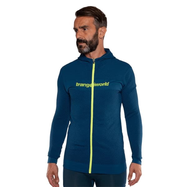 Trangoworld Lanes Sweatshirt Med Dragkedja Blå S Man