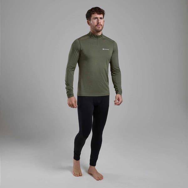 Montane Dart Xt Half Zip T-shirt Med Lång ärm Grönt L Man