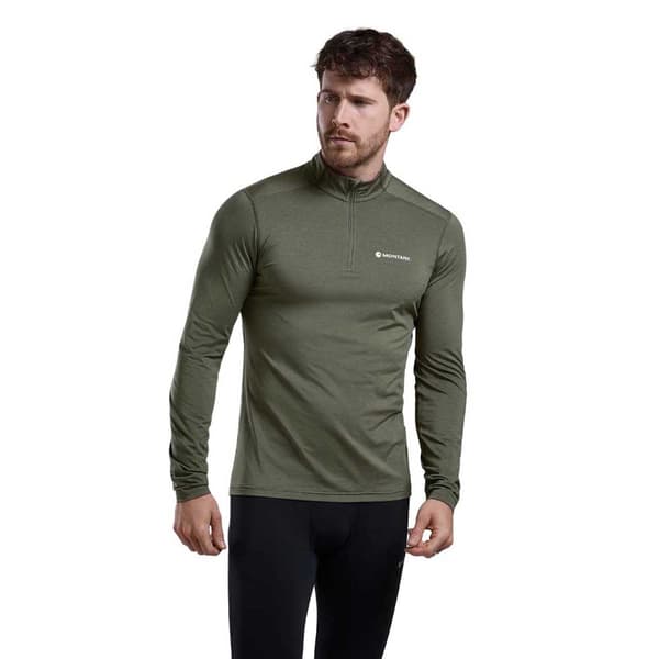 Montane Dart Xt Half Zip T-shirt Med Lång ärm Grönt L Man