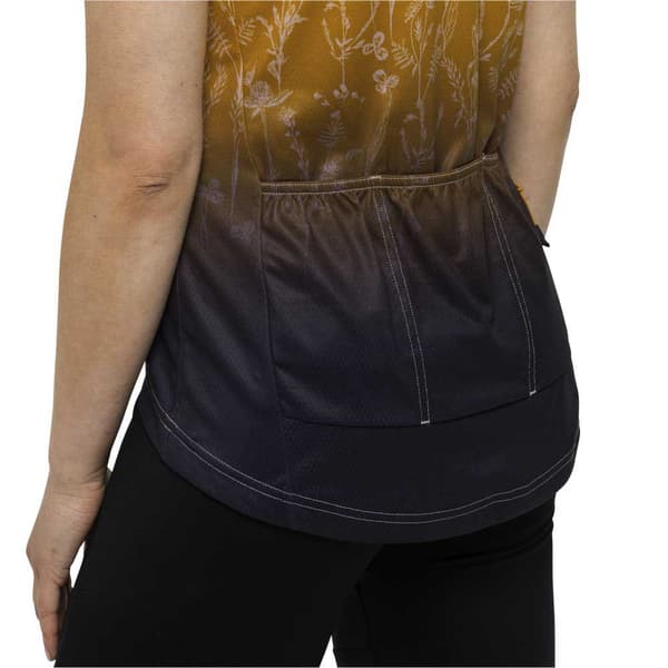 Jack Wolfskin Morobbia Half Zip Print T-shirt Med Korta ärmar Flerfärgad S Kvinna