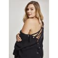 Miniatyrbillede 8 af 8: Urban Classics Back Lace Up Big Sweatshirt Sort 4XL Kvinde