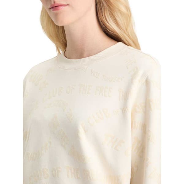 Scotch & Soda Flock Aop Sweatshirt Beige L Kvinde