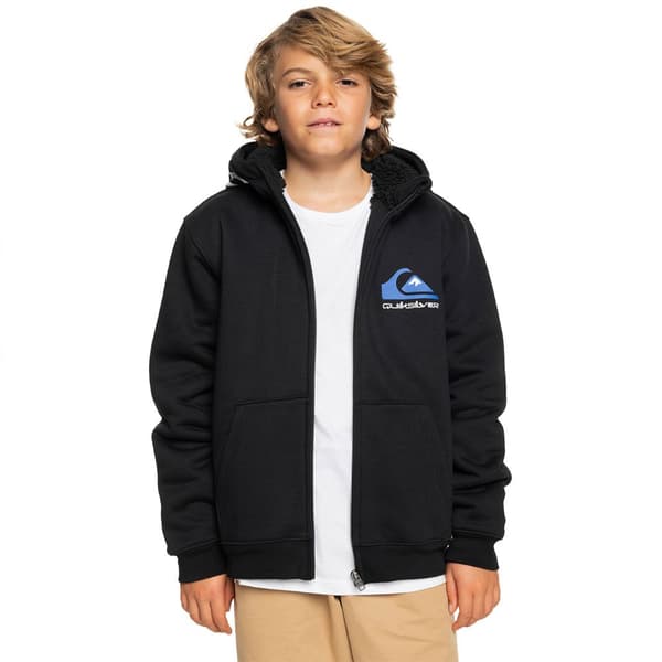 Quiksilver Best Wave Sweatshirt Med Lynlås Sort 10 Years Dreng