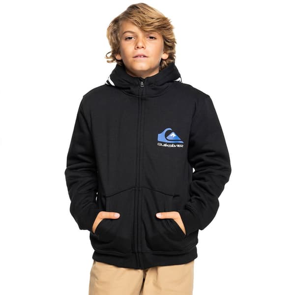 Quiksilver Best Wave Sweatshirt Med Lynlås Sort 10 Years Dreng