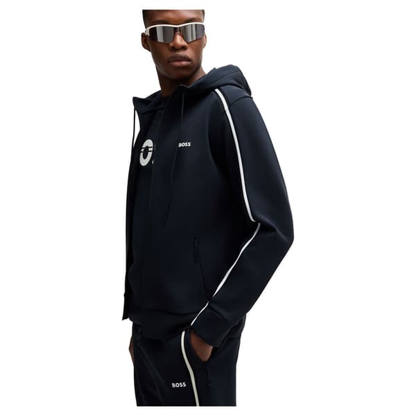 Boss Saggy 1 Sweatshirt Med Lynlås Sort 2XL Mand