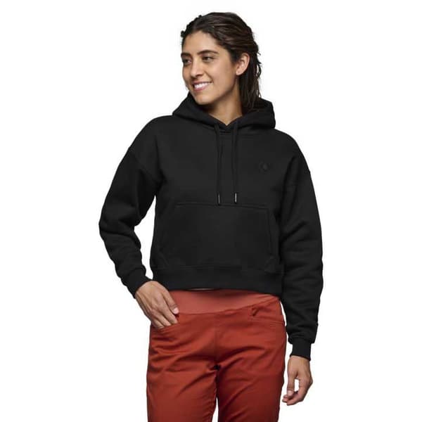 Black Diamond Crop Huppari Musta L Nainen