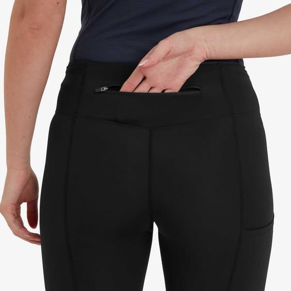 Montane Sstream 3/4 Leggings Svart S Kvinna
