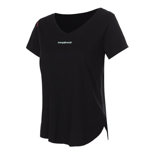 Trangoworld Garbi Comb T-shirt Med Korte ærmer Sort XS Kvinde