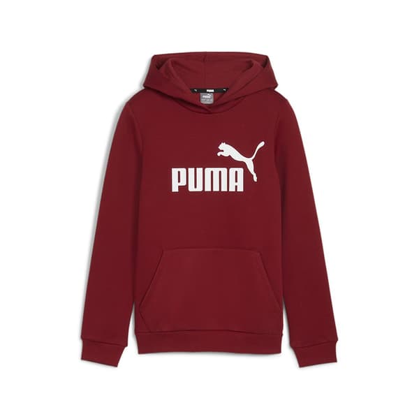 Puma Ess Logo Huvtröja Röd 11-12 Years Flicka