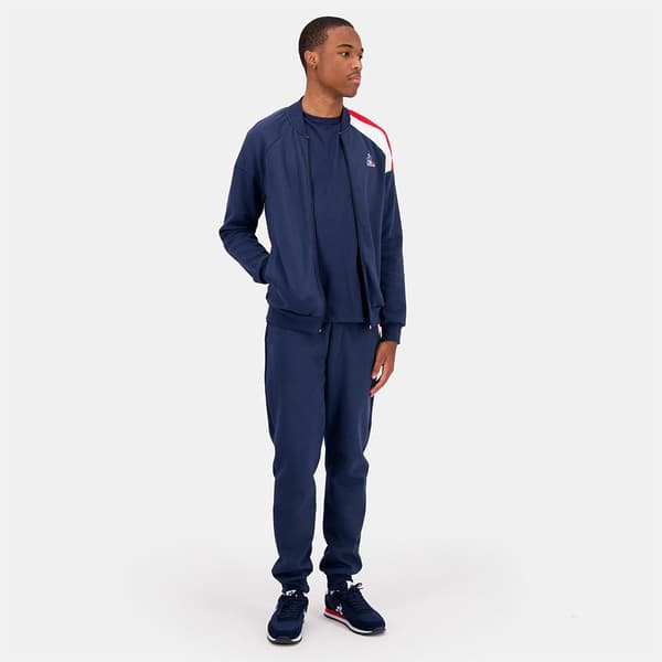Le Coq Sportif Tri N°2 Sweatshirt Med Dragkedja Blå L Man