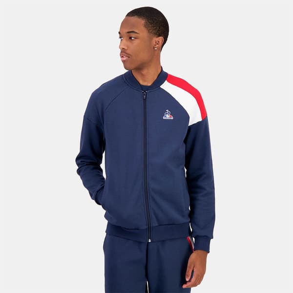 Le Coq Sportif Tri N°2 Sweatshirt Med Dragkedja Blå L Man