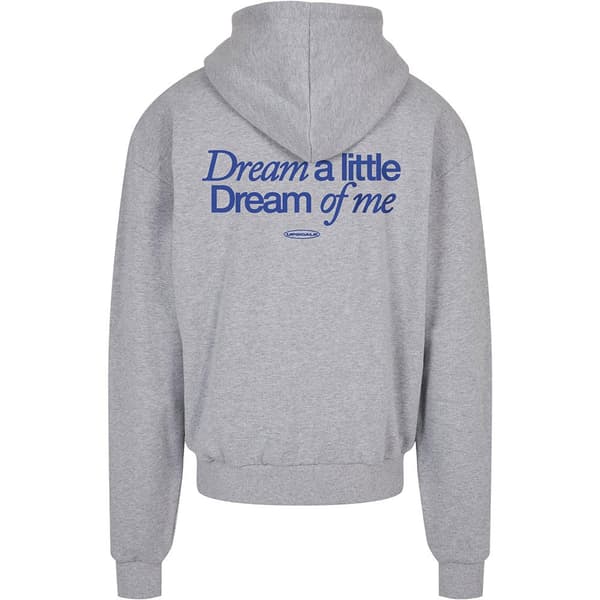 Mister Tee A Little Dream Of Me Heavy Oversize Sweatshirt Med Lynlås Grå M Mand
