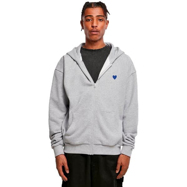 Mister Tee A Little Dream Of Me Heavy Oversize Sweatshirt Med Lynlås Grå M Mand