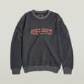 Miniatyrbillede 2 af 6: G-star Destroyed G Logo Washed Sweatshirt Grå S Mand