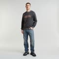 Miniatyrbillede 3 af 6: G-star Destroyed G Logo Washed Sweatshirt Grå S Mand