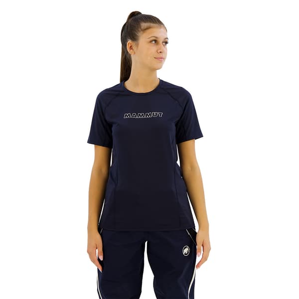 Mammut Selun Fl Logo Lyhythihainen T-paita Sininen XL Nainen