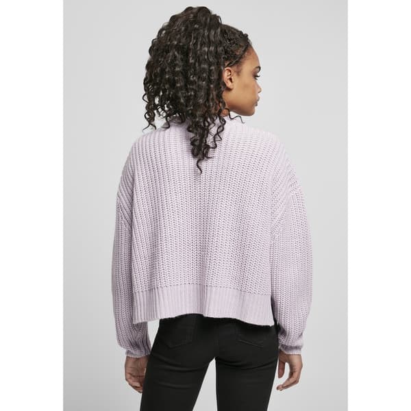Urban Classics Wide Oversizeer Big Sweatshirt Lilla 4XL Kvinde