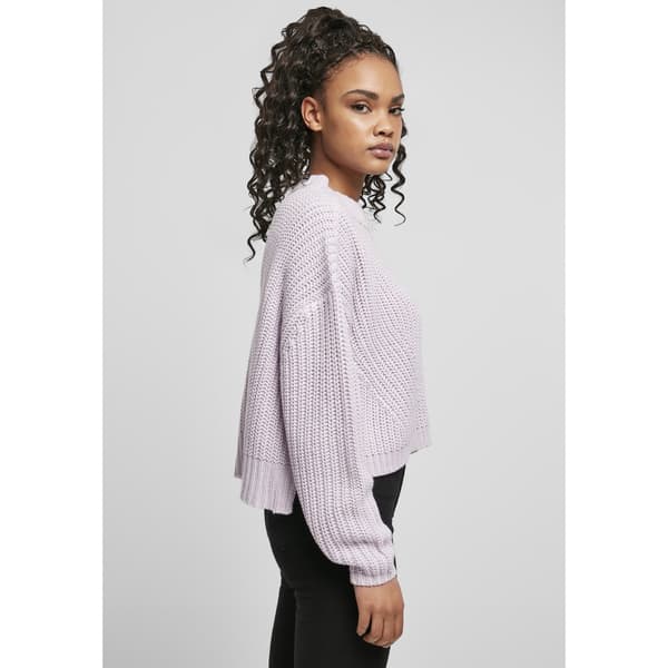 Urban Classics Wide Oversizeer Big Sweatshirt Lilla 4XL Kvinde