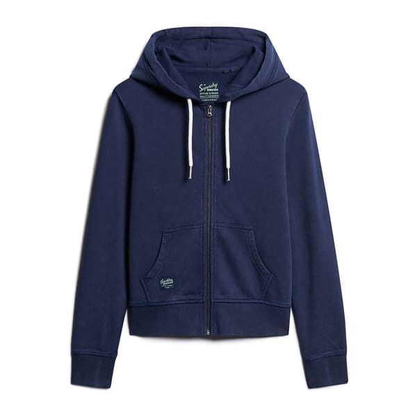 Superdry Embellish Archive Sweatshirt Med Dragkedja Blå S Kvinna