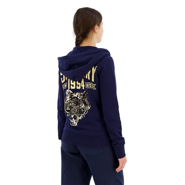 Superdry Embellish Archive Sweatshirt Med Dragkedja Blå S Kvinna
