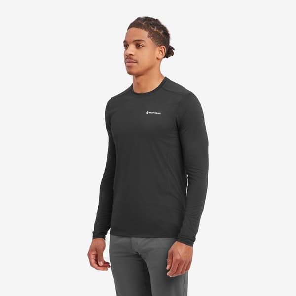 Montane Dart Lite T-shirt Med Lange ærmer Sort 2XL Mand