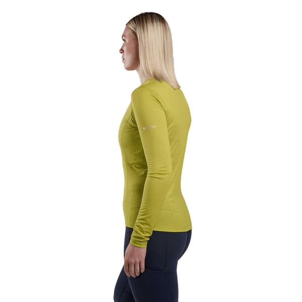 Montane Dart Lite T-shirt Med Lange ærmer Gul XS Kvinde