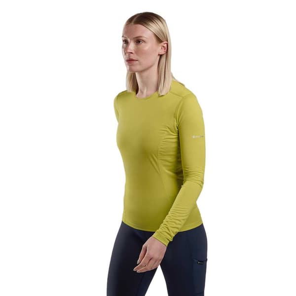 Montane Dart Lite T-shirt Med Lange ærmer Gul XS Kvinde