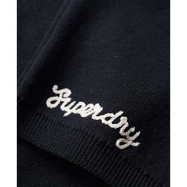 Superdry Varsity Crop Crew Sweatshirt Blå L Kvinde