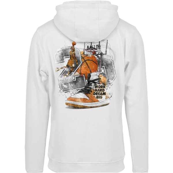 Mister Tee Vintage Ballin Hættetrøje Hvid L Mand