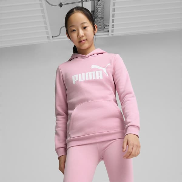 Puma Ess Logo Hættetrøje Rosa 13-14 Years Pige
