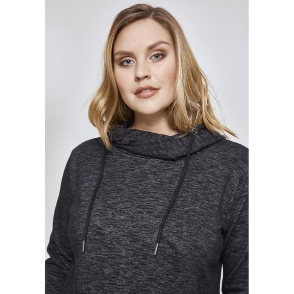 Urban Classics Slub Big Sweatshirt Sort 4XL Kvinde