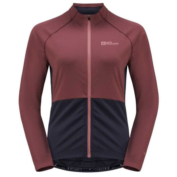 Jack Wolfskin Morobbia Fz T-shirt Med Lange ærmer Lilla S Kvinde