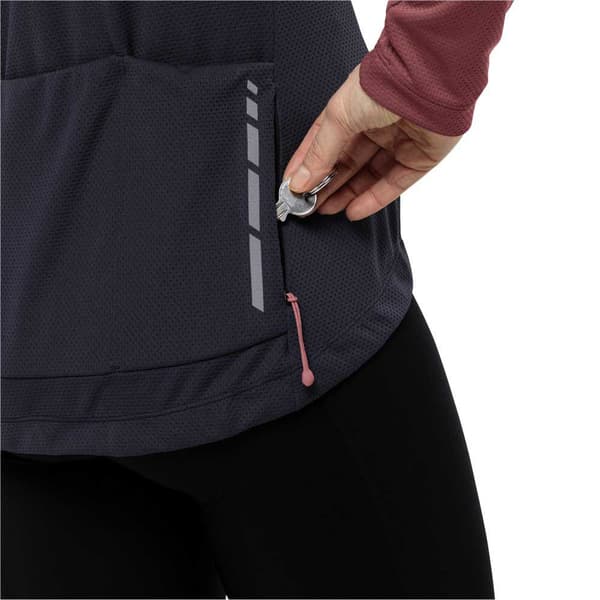 Jack Wolfskin Morobbia Fz T-shirt Med Lange ærmer Lilla S Kvinde