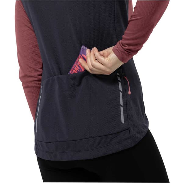 Jack Wolfskin Morobbia Fz T-shirt Med Lange ærmer Lilla S Kvinde